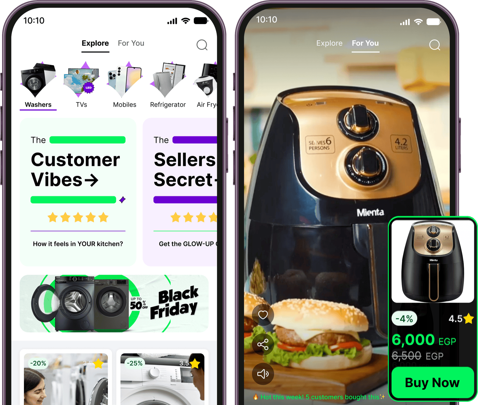 Trust-based video shopping screens from the Kenzz app